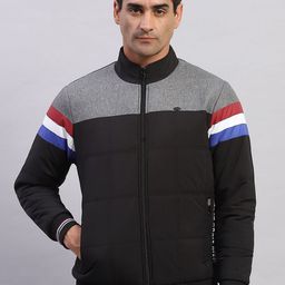 Monte Carlo Men Colourblocked Mock Collar Puffer Jacket-97
