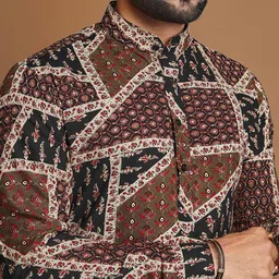 AKSHAT CREATION Men Ethnic Motifs Printed Regular Kurta Sets image 2