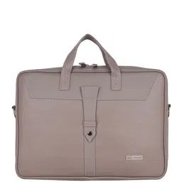 ZIPLINE Unisex Leather Laptop Bag-11
