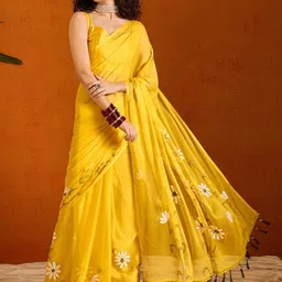 Mitera Floral Poly Chiffon Saree-picture-28