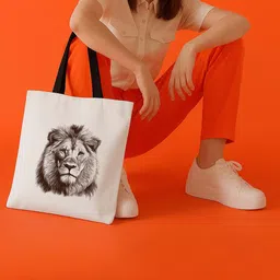 ARTBUG Printed Shopper Tote Bag-image-42