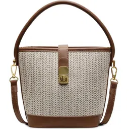 StyleCast x Revolte Textured PU Bucket Handheld Bag image 4