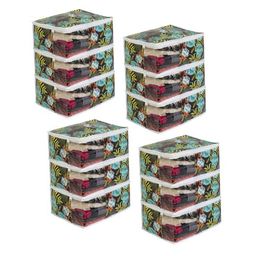 prettykrafts Black 12 Pieces Reusable Multi-Utility Organisers-2