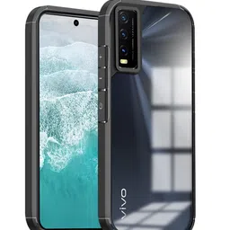Karwan Solid Vivo Y20 Shockproof Bumper Back Case-image-92