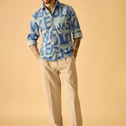 AKS Men Standard Semi Sheer Striped Casual Shirt-image-5