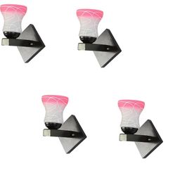 1ST TIME Pink & White Solid Glass Traditional Cylinder Wall Lamps Wall Lamps-picture-12