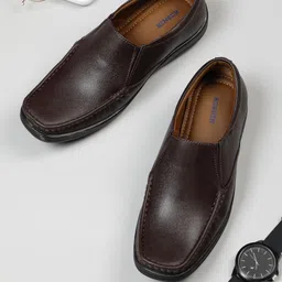 Kosher Men Square Toe Formal Slip-Ons-image-98