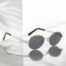 FUNGLASSES Unisex Oval Sunglasses with UV Protected Lens-45