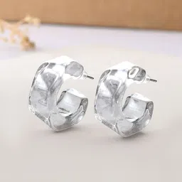 Voylla Quirky Half Hoop Earrings-image-54