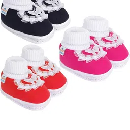NESKA MODA Black Cotton Booties-63