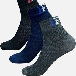 StyFun Men Pack Of 3 Patterned Ankle Length Running Socks-22