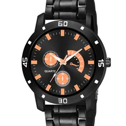 CSAMON Men Bracelet Style Analogue Watch Aeviyo BLK RG D 801BLK_SH-21