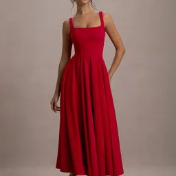 WANQUILA Women Polyester Fit and Flare Dresses-picture-11