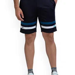 Black Panther Men Striped Training or Gym Shorts-image-98