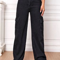 SZN Women Wide LegHigh-Rise Jeans-image-36
