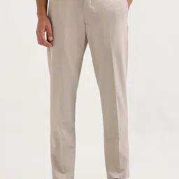 Arrow Men Bi-Stretch Slim Fit Mid-Rise Formal Trousers-picture-41