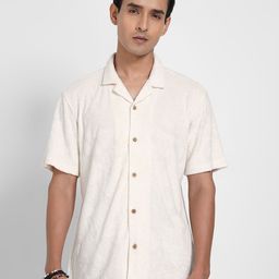 7 Alt by Pantaloons Spread Collar Slim Fit Casual Shirt-picture-33