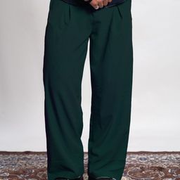 SVKETAIL Men Relaxed Pleated Trousers-image-58