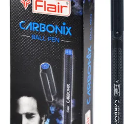 flair Carbonix 0.7 mm Ball Pen Box Pack | Liquid Ink, Smart Grip With Extra Smooth Ball Pen-picture-1