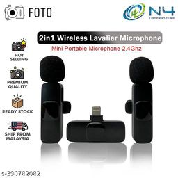 EWT64K?2.4ghz Dual Wireless Microphone, Digital Mini Portable Recording Clip Mic with Receiver for All iOS,Lighting Mobile Phones Camera Laptop for Vlogging YouTube Zoom Cal-image-131