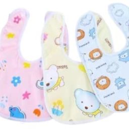3pcs Baby Bib Baby Bandana Dribble Bib Newborn Toddlers-Assorted Colour & Design-image-77
