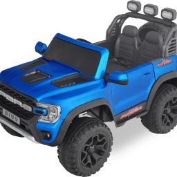 Kids Premium 6199 Painted Metallic Blue 4 x 4 Jeep Battery Operated Ride On-image-14