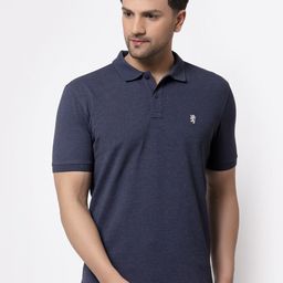 Red Tape Men Grey Regular Fit Polo Collar Cotton T-shirt-image-8
