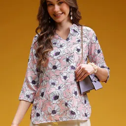 HERE&NOW Floral Printed Kurti-picture-33