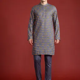 Anouk Printed Regular Pure Cotton Kurta with Trousers-31