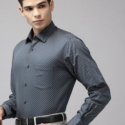Van Heusen Custom Printed Pure Cotton Formal Shirt-image-89