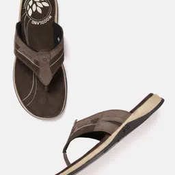 Woodland Men Leather Comfort Sandals-picture-32