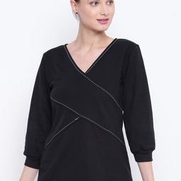 Belle Fille Women Black Solid Top-image-85