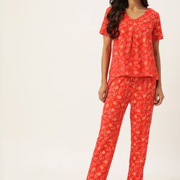 ETC Women Floral Printed Night Suit-image-37