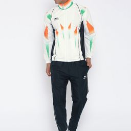 Shiv Naresh White & Navy Printed Tracksuit-image-68