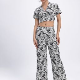 glitchez Abstract Aura Textured Print Co-Ord Set image 2