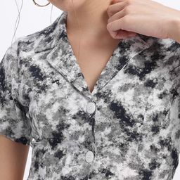 glitchez Abstract Aura Textured Print Co-Ord Set image 3