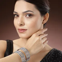 Anouk Set of 2 Oxidised Kada Bangles image 2