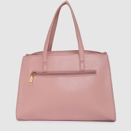 Caprese Peach-Coloured Solid Thyma Handheld Bag image 4