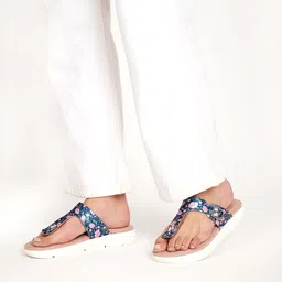 KazarMax Women Printed One Toe Flats LVS001_36-Peach-18