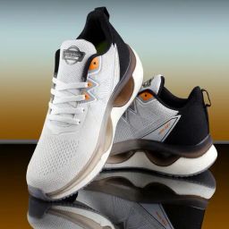 Bacca Bucci Men's HYPERSOFT White Running Shoes-picture-14