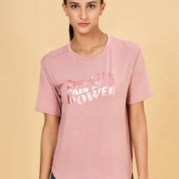 Ajile by Pantaloons Pink Printed Sports T-Shirt-picture-38