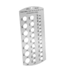 A.D INTERNATIONAL Drill Gauge Stainless Steel Imperial Standard for Measuring Drill Bits from 1/16 inch to 1/2 inch (1.5 mm to 12.7 mm) by 64ths, DW-ANW3-IQEC (Pack of 3)-picture-37