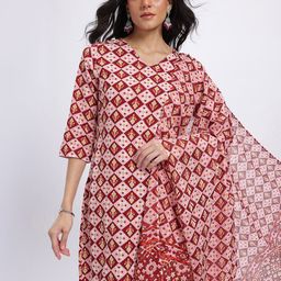 HERE&NOW Ethnic Motifs Print Kurta Set-20
