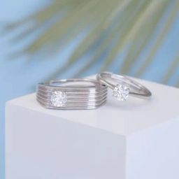 Ornate Jewels 92.5 Sterling Silver Adjustable Couple Rings for Men & Women-image-43