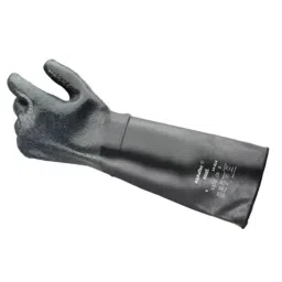 Ansell AlphaTec 19-024 Black Cotton Cold & Heat Resistant Gloves Size 8 Neoprene Coating, 19024080-picture-45