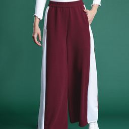 DressBerry Colourblocked High-Rise Wide Leg Trousers-picture-6