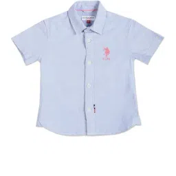U.S. Polo Assn. Kids Blue Solid Shirt-picture-13
