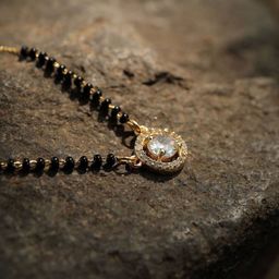 Anouk Gold-Plated Artificial Stones and Beads Mangalsutra-image-53