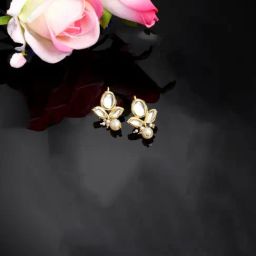 Dugran By Dugristyle Pearl White Drop Earrings for Women-image-12