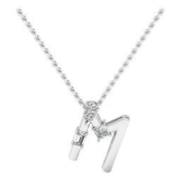 SHINE ETERNAL Lab Grown Diamond 18k (750) White Gold Pendant for Women-image-47
